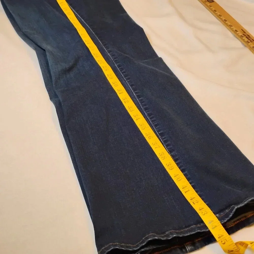 Torrid Bombshell Flare Dark Wash High Rise Jeans, 26R - Picture 8 of 9